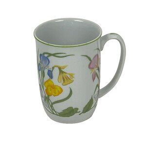 Vintage Seymour Mann Art Nouveau "Day Lily" Coffee Mug Cup Floral 1975